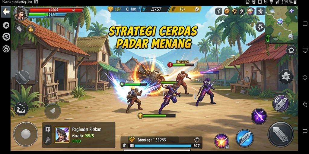 Tampilan gameplay menarik dari 2757 dengan elemen strategi yang mendalam.