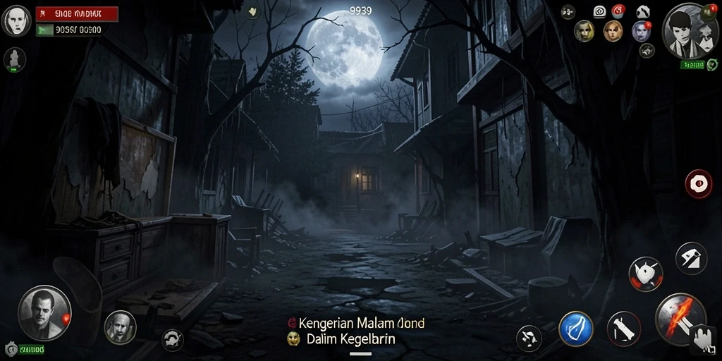 Tampilan gameplay menegangkan di dalam dunia kegelapan 9939.