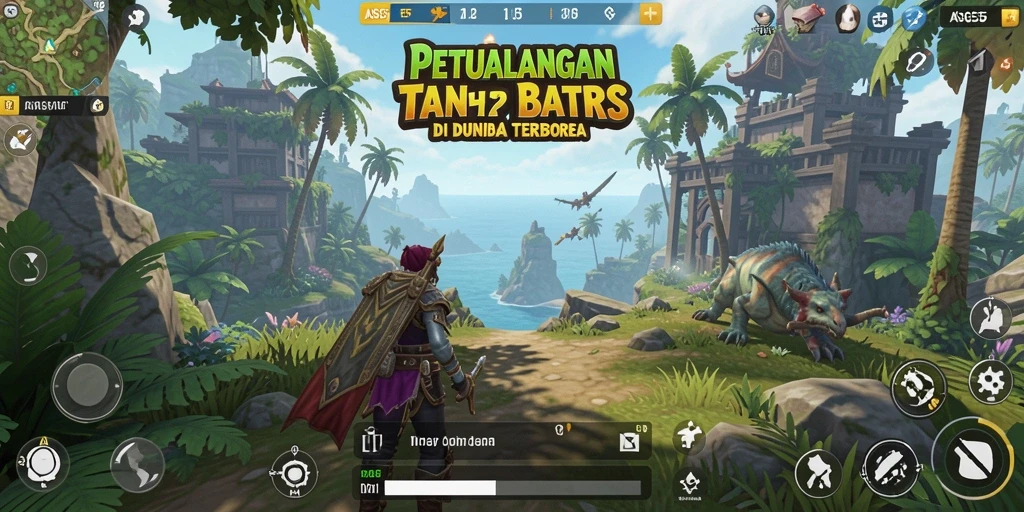 Tampilan gameplay <strong>ASG55</strong> yang menunjukkan aksi di dunia terbuka.