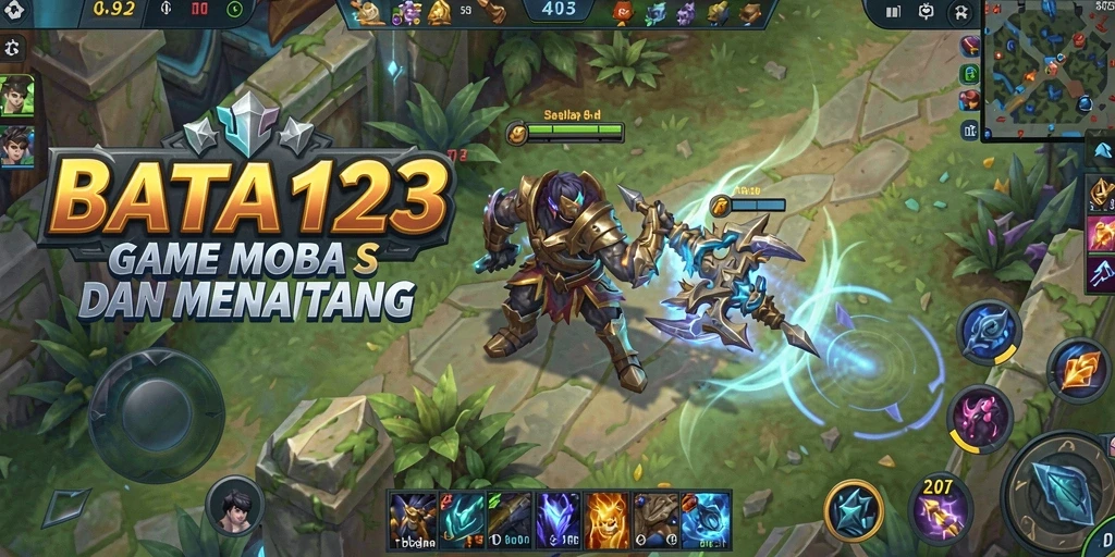 Tampilan gameplay BATA123 yang intens dan strategi tim yang mendebarkan.