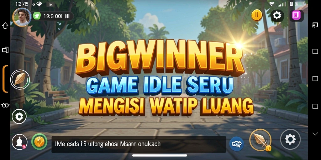 Tampilan utama <strong>BIGWINNER</strong> dengan gameplay menarik dan karakter lucu.