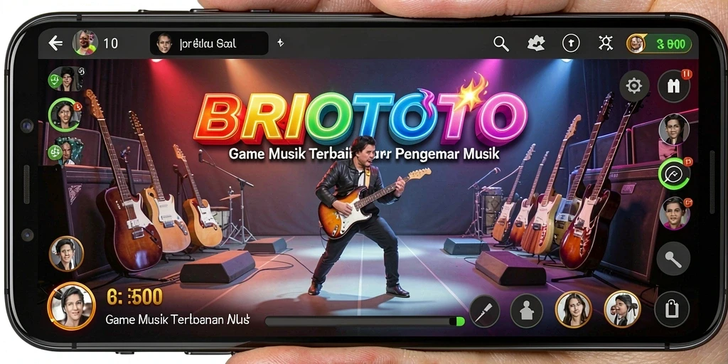 Tampilan gameplay BRIOTOTO dengan antarmuka yang menarik dan interaktif.
