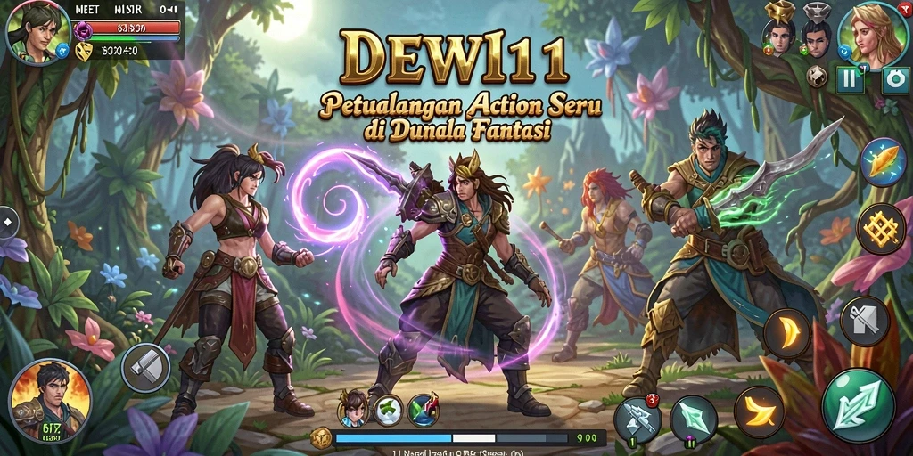 Screenshot gameplay DEWI11 menunjukkan aksi seru dan intens.