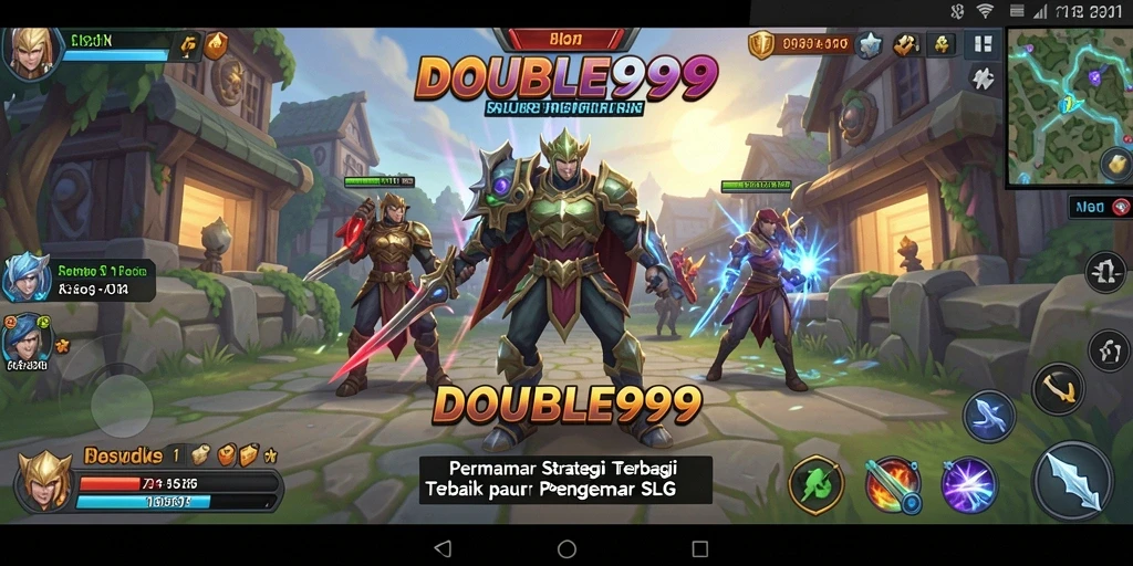 Tampilan menarik dari gameplay strategis DOUBLE999.