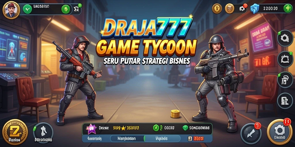 Tampilan gameplay DRAJA777 yang menarik dan penuh strategi Tycoon.