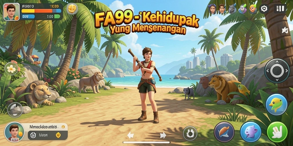 Tampilan gameplay interaktif dan menarik dari FA99.