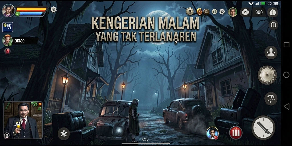 Screenshot IDR89 menampilkan gameplay penuh ketegangan dan kengerian.