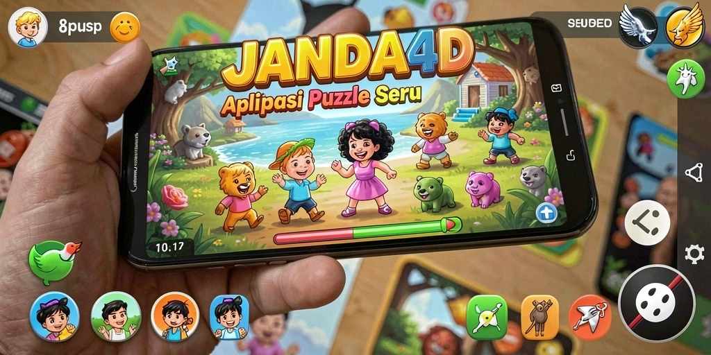 Tampilan gameplay seru dari JANDA4D yang menantang otak.