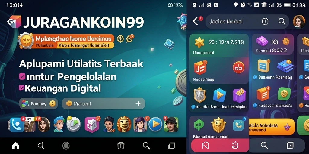 Tampilan antarmuka JURAGANKOIN99 yang modern dan interaktif.