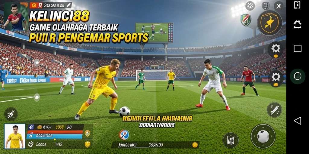 Tampilan gameplay menarik dalam aplikasi KELINCI88 dengan berbagai olahraga.