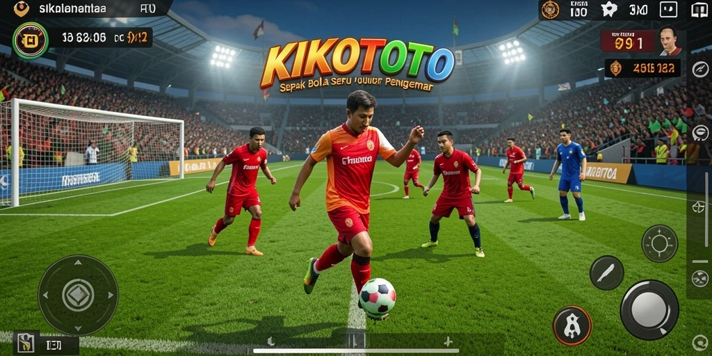 Tampilan permainan KIKOTOTO yang mendebarkan di lapangan.