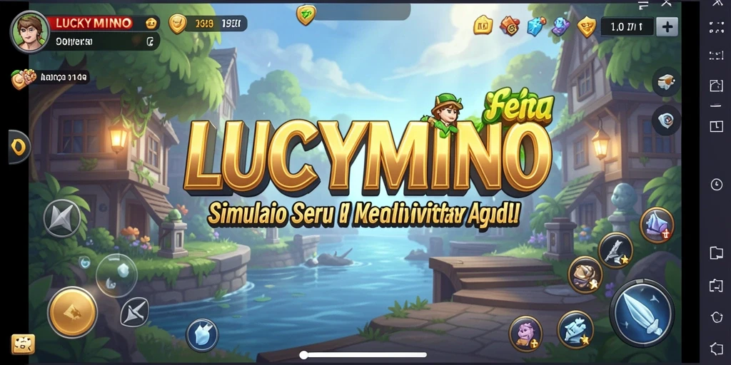 Tampilan gameplay LUCKYMINO yang menarik dan penuh warna.