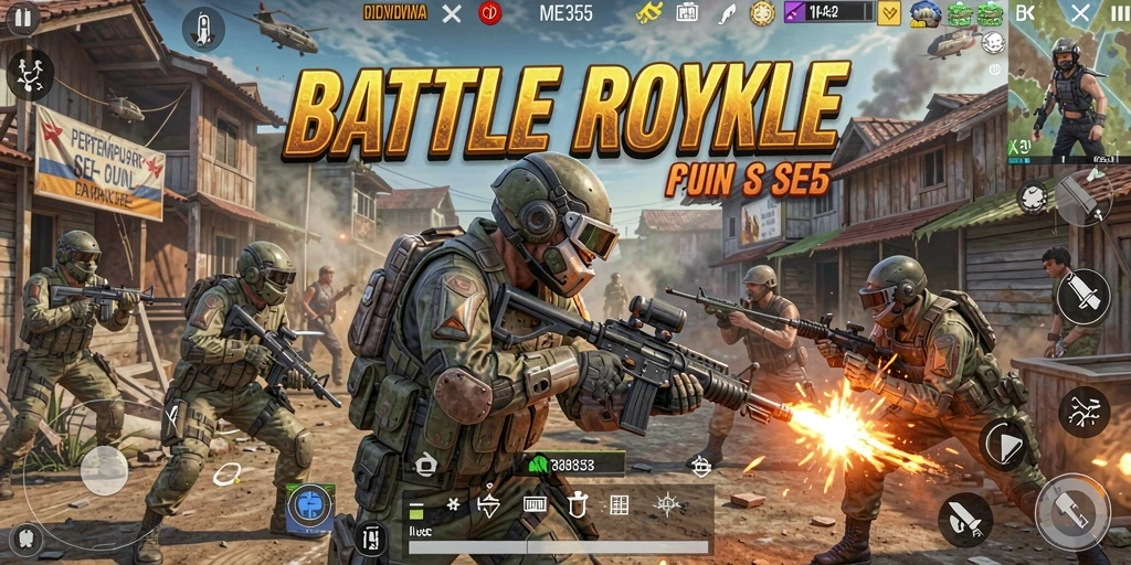 Screenshot gameplay <strong>ME355</strong> yang menampilkan aksi pertempuran seru.