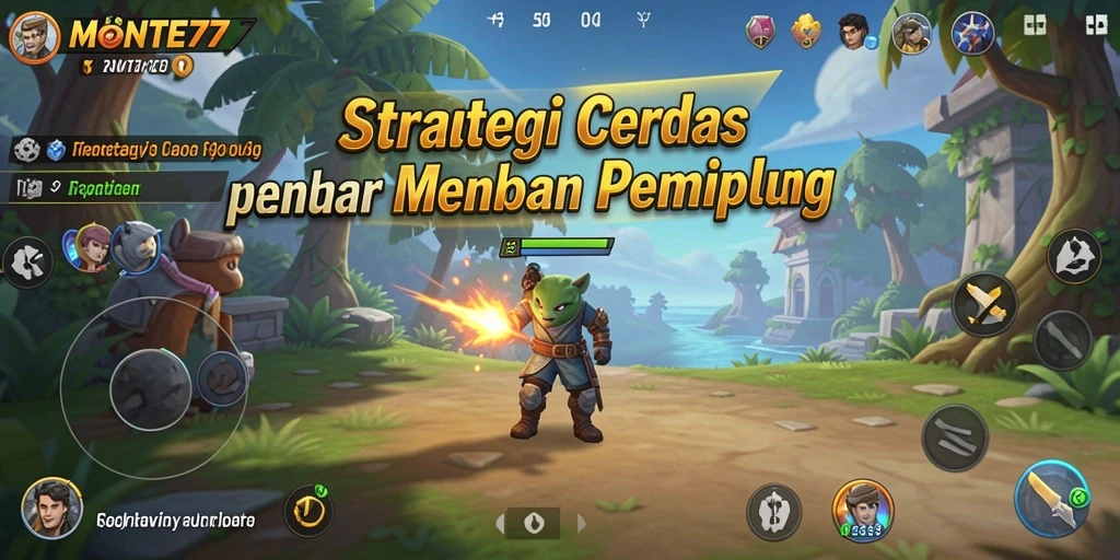Tangkapan layar gameplay menunjukkan aksi strategis yang mendebarkan di MONTE77.