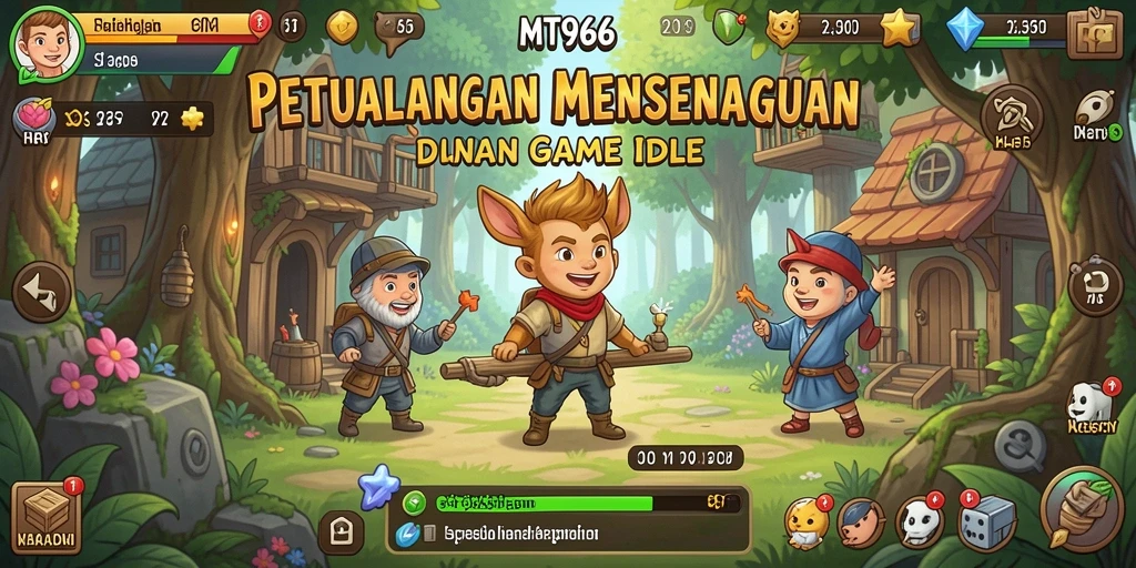 Screenshot MT966 menampilkan aksi dinamis dalam gameplay Idle yang menarik.