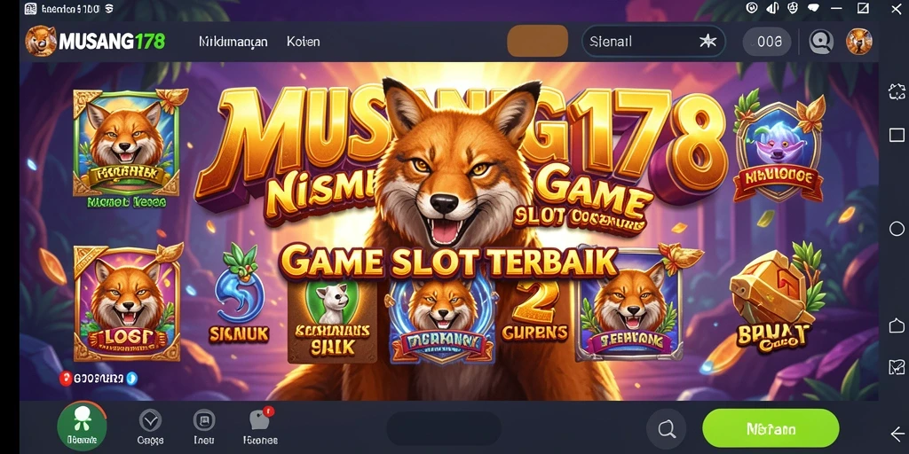 Tampilan menarik dari gameplay slot MUSANG178 dengan berbagai fitur bonus.