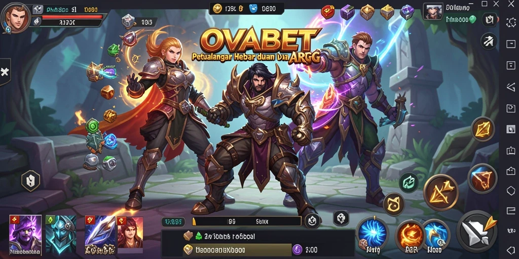 Gameplay epik dalam OVABET dengan pertarungan yang menegangkan.