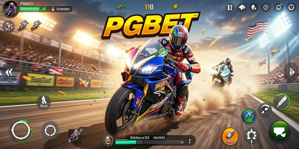 Tampilan menegangkan dari balapan motor di PGBET.