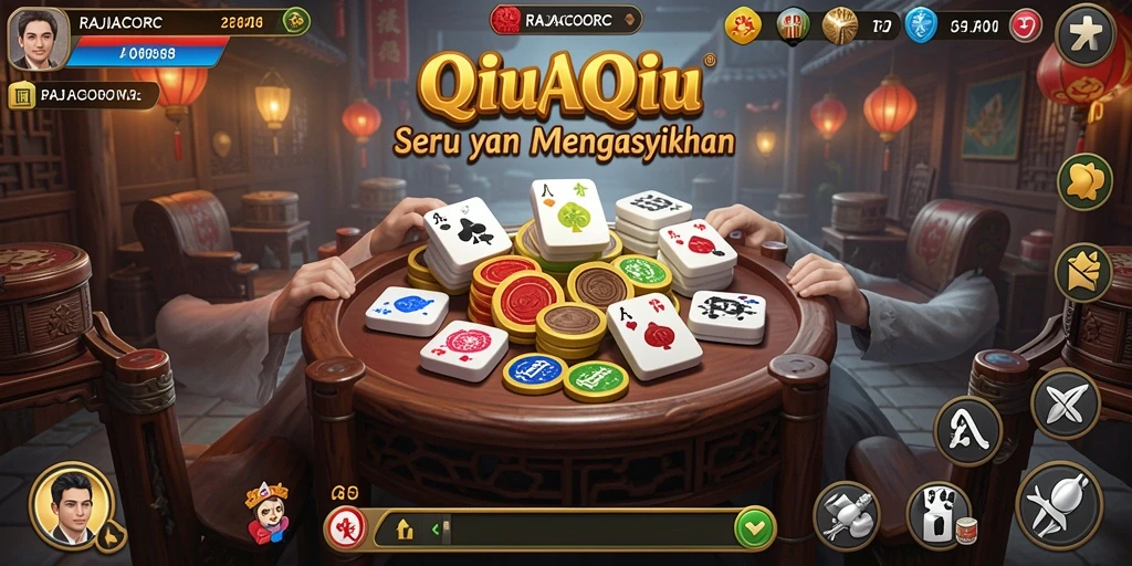 Screenshot gameplay QiuQiu yang seru dan menantang di RAJACORC.