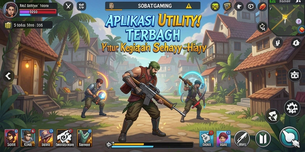 Tampilan antarmuka SOBATGAMING memudahkan penggunaan aplikasi Utility.