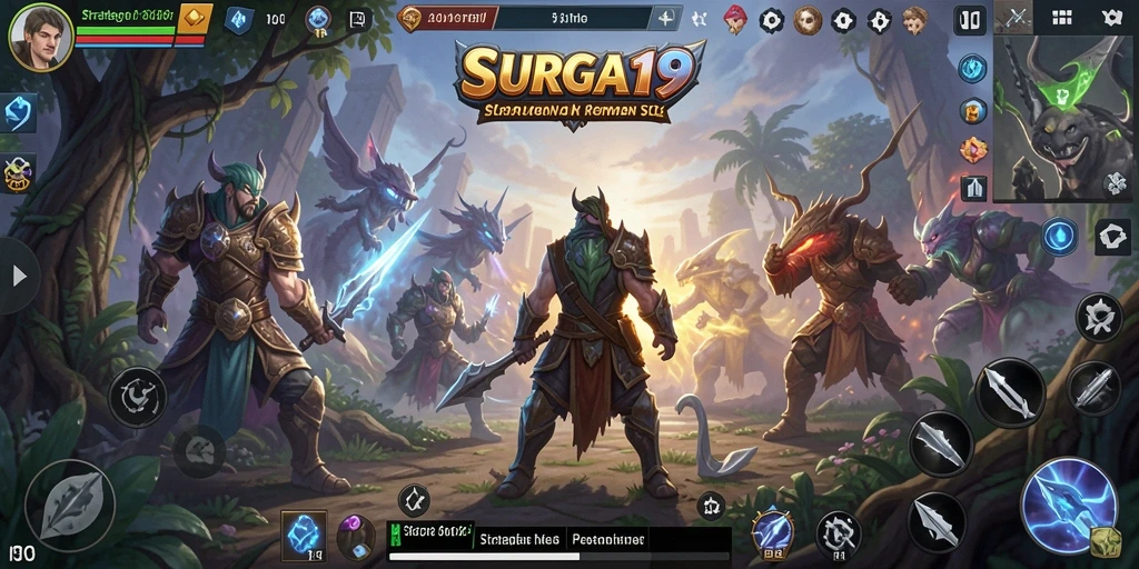 Gameplay menarik dari SURGA19 dengan elemen strategi.