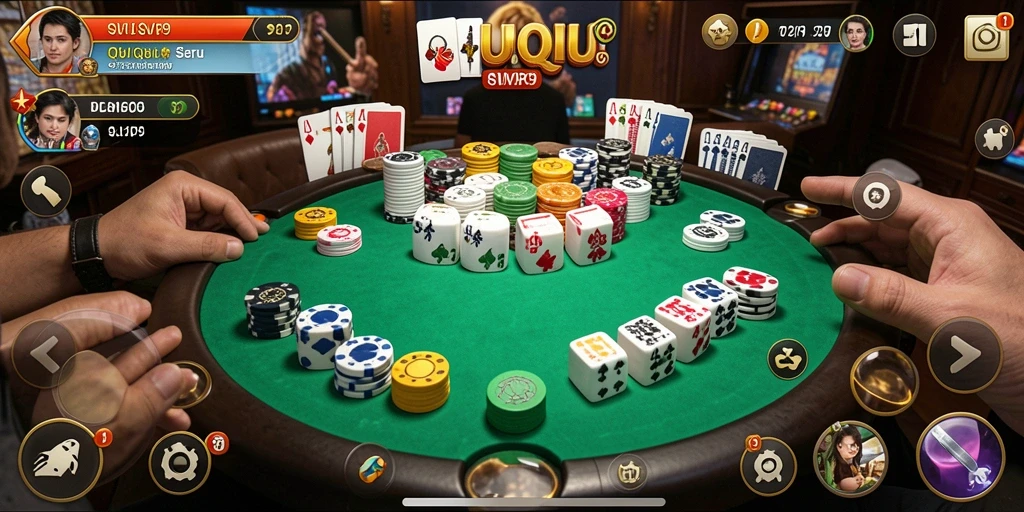 Tampilan gameplay QiuQiu yang seru dan interaktif di SVIP9.