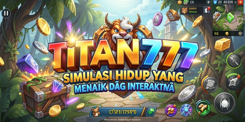 Tampilan gameplay TITAN777 yang memukau dan interaktif.