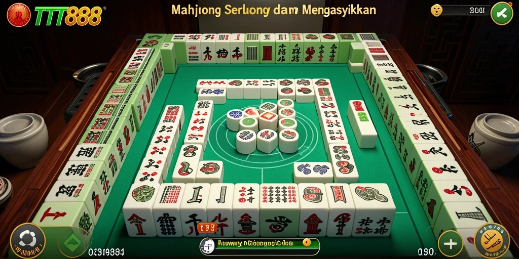 Screenshot gameplay TTT888 menampilkan momen seru permainan Mahjong.