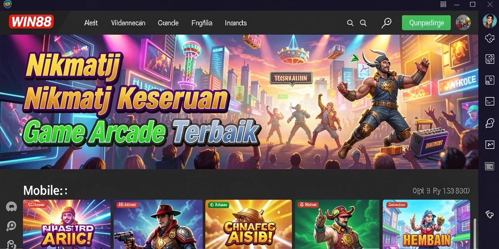 Tampilan gameplay WIN88 yang penuh warna dan dinamis.